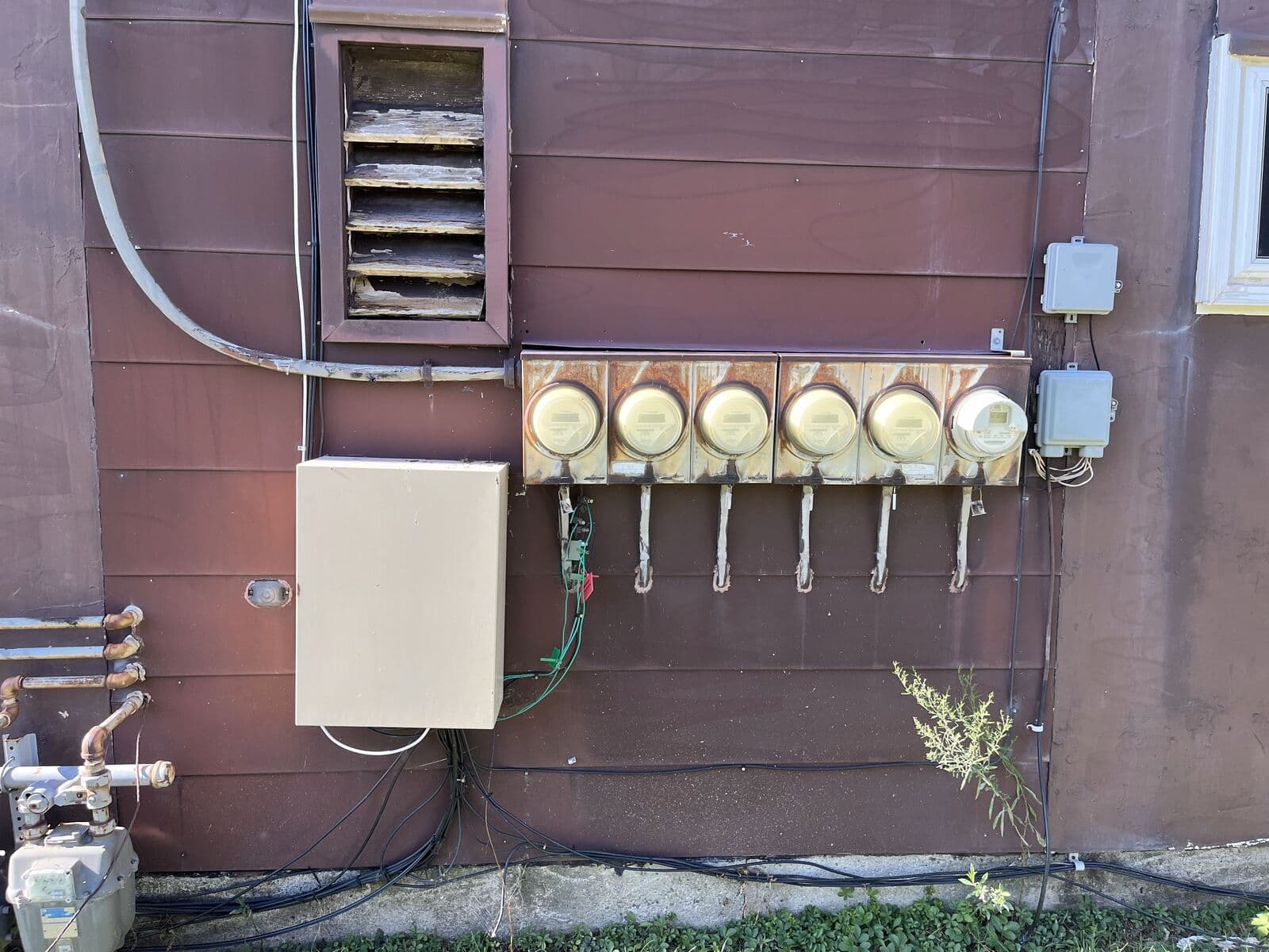 Before: Multi-meter service upgrade