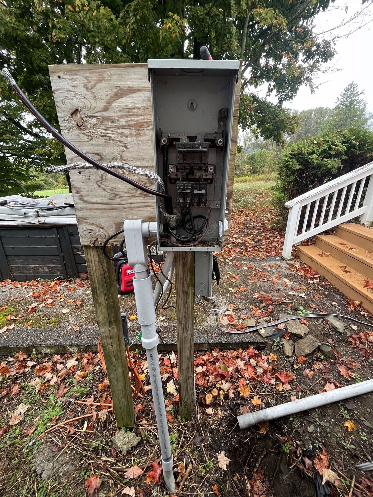Before: Meter pedestal replacement