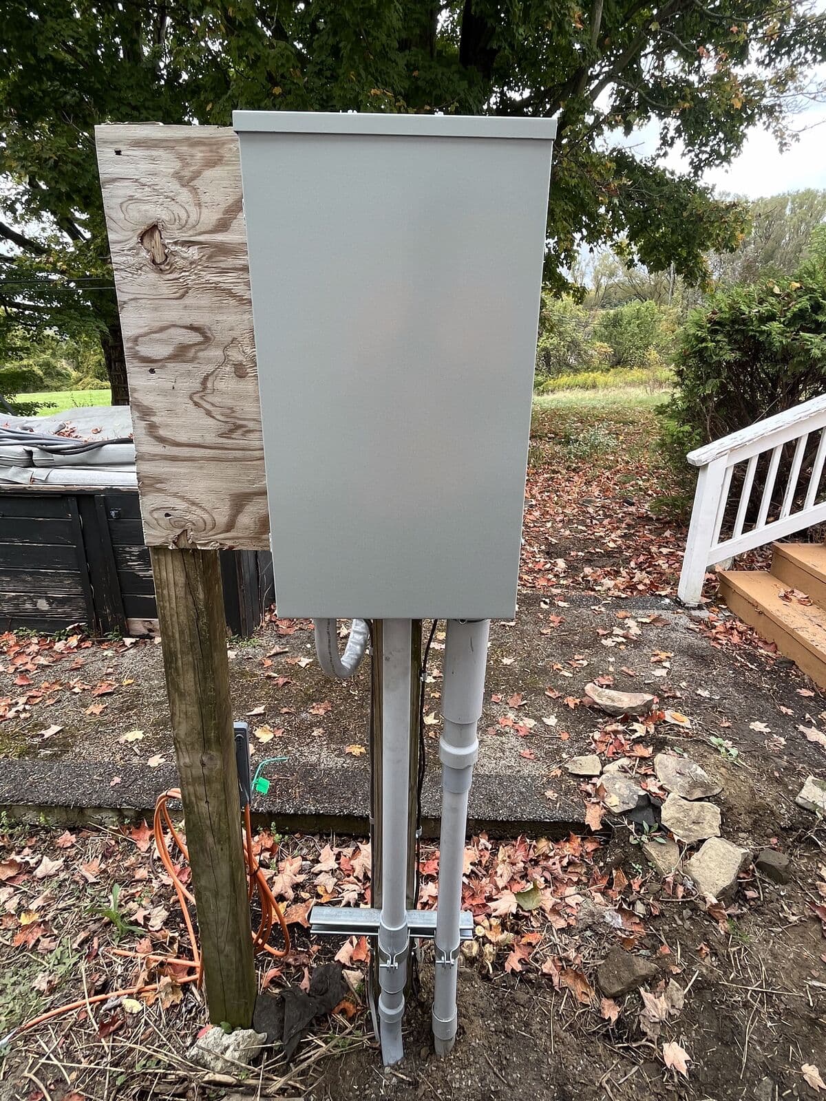 After: Meter pedestal replacement