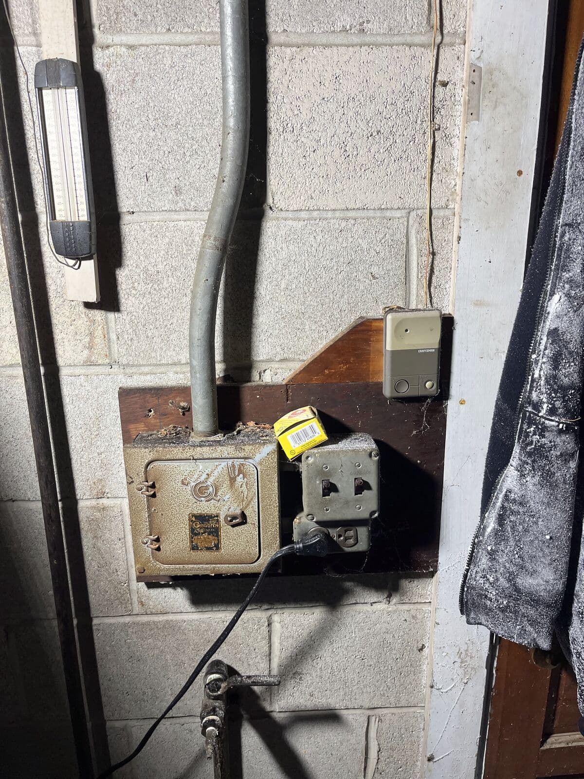 Before: Basement panel upgrade